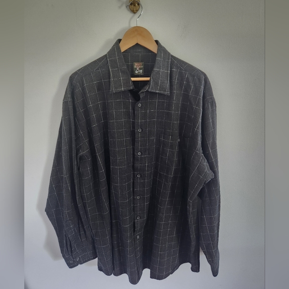 Scott Barber Mens Charcoal Button Down Shirt Size XL - Picture 2 of 6